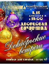 Танцевальная программа для взрослых «Дворцовая вечеринка. Декабрьские встречи» 